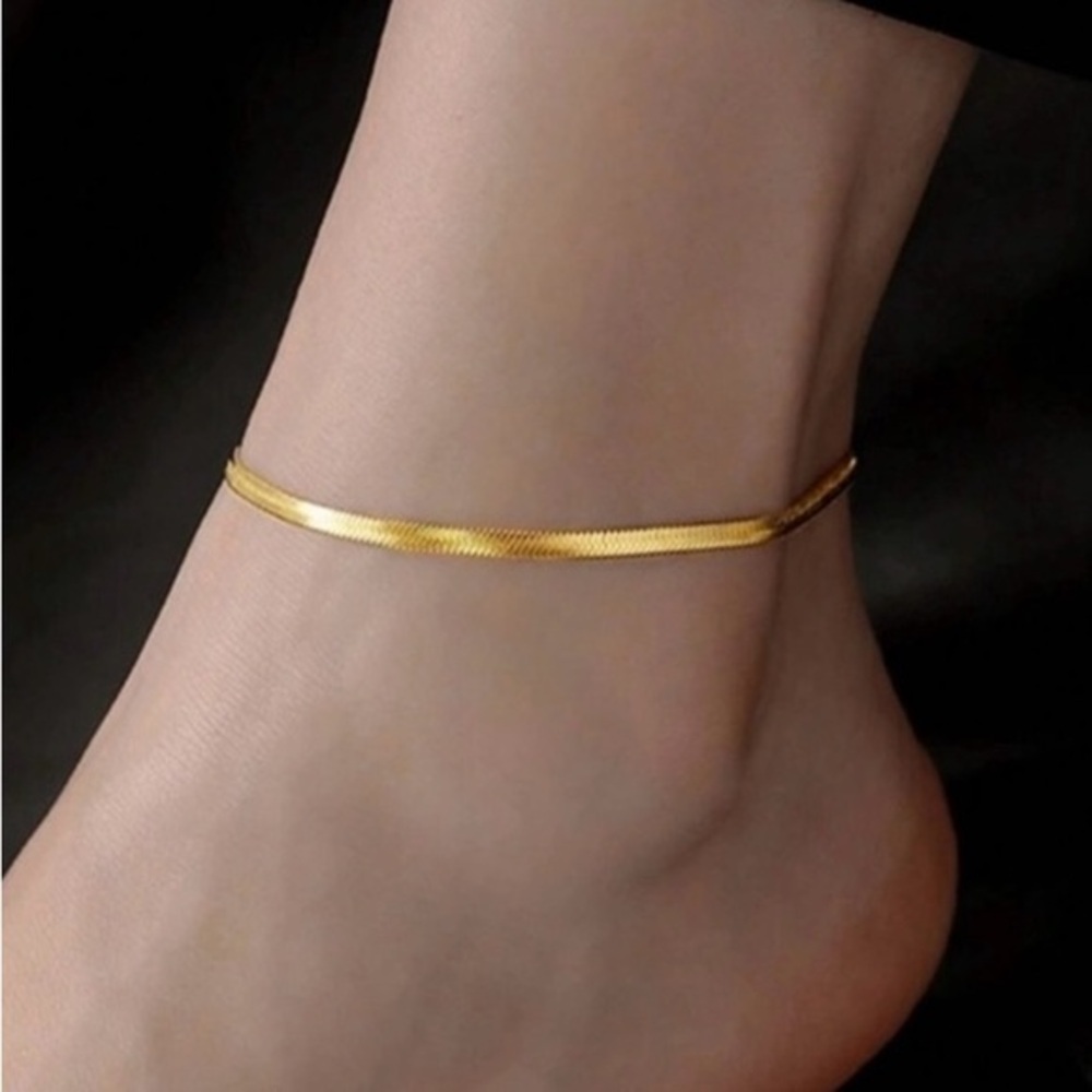 Gold Snake Chain Anklet